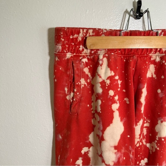 Offline by Aerie Jogger Sweatpants Red White Bleach Tie Dye S - Picture 4 of 10